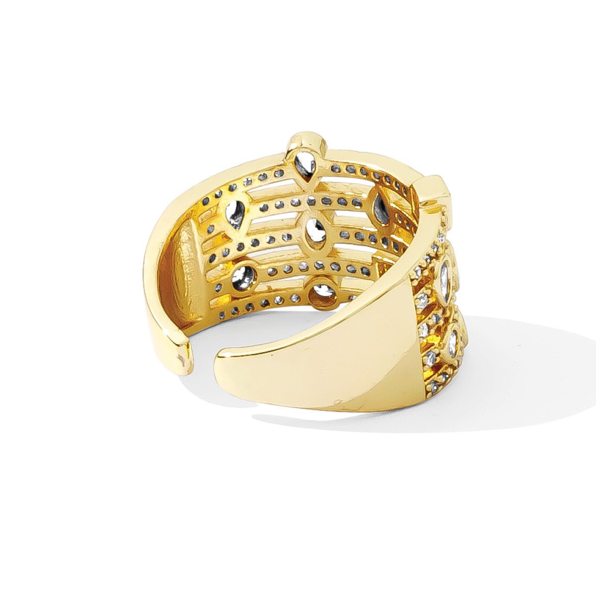 All that Shimmers Pave Statement Ring - Splendid Iris