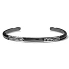 Simple Cuff with CZ Accents - Splendid Iris