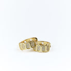 Multi Pave Huggies - Splendid Iris