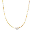 Pearl Accented Necklace - Splendid Iris