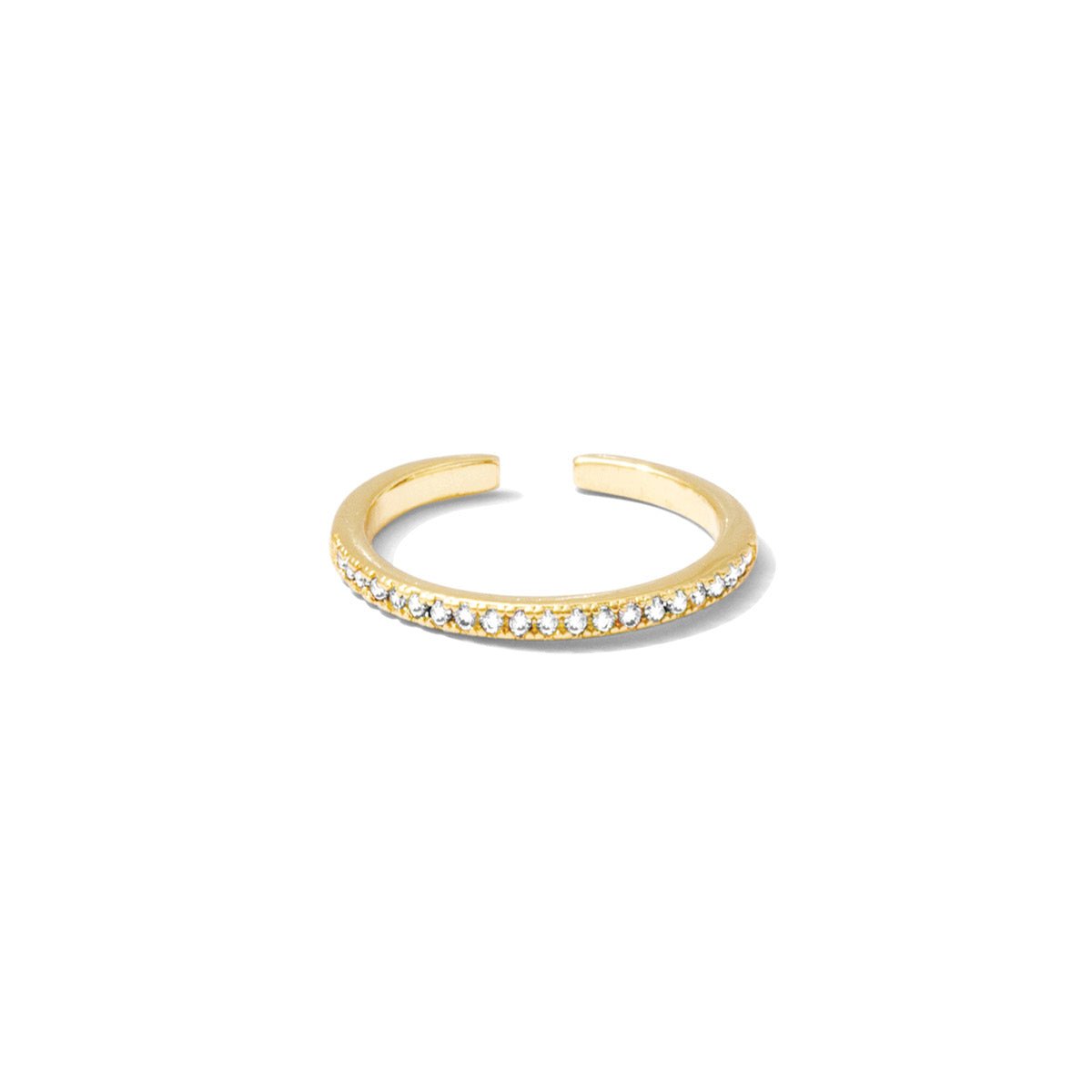 Ultra Delicate Pavé Ring - Splendid Iris