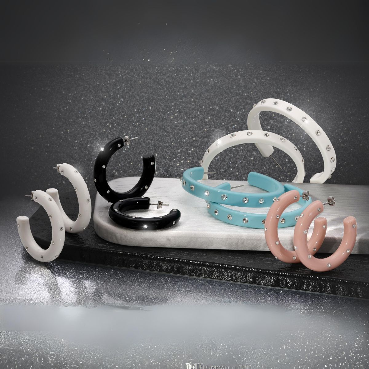 ACETATE EARRINGS - Splendid Iris