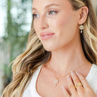 Sparkling Sand Dollar Pearl Earrings - Splendid Iris