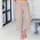 Linen Wide Cropped Pants - Splendid Iris