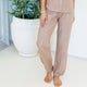 Linen Straight Leg Pants - Splendid Iris
