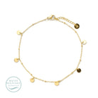 Contemporary Charm Anklet, Water Resistant - Splendid Iris