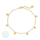Contemporary Charm Anklet, Water Resistant - Splendid Iris