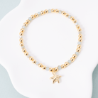 Starfish Charm Beaded Stretch Bracelet - Splendid Iris