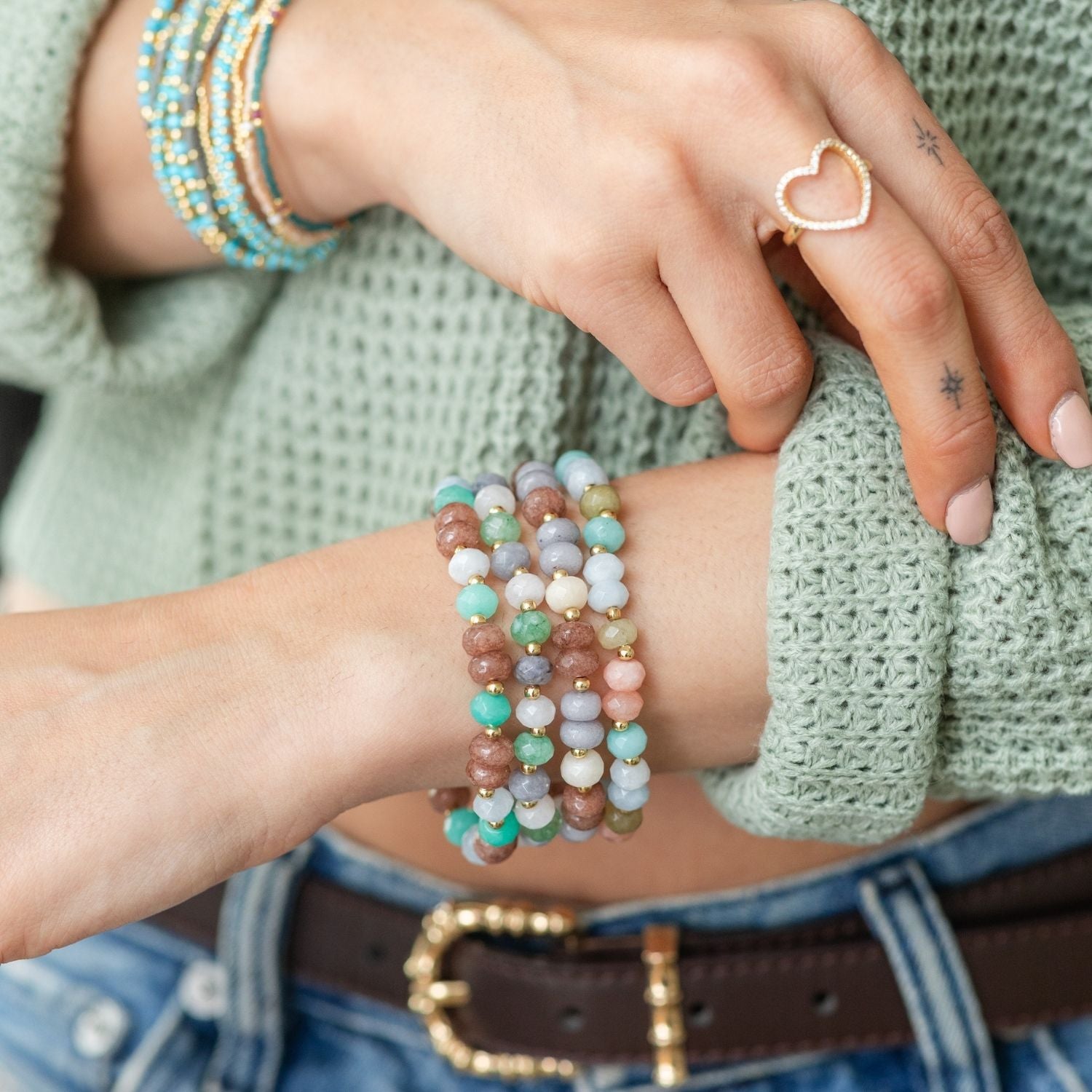 Bold Large Stone Bracelet – Vibrant & Neutral Options - Splendid Iris