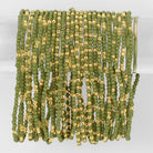Set/4 Solid Color 2mm Seed Bead Bracelets - Splendid Iris