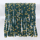 Set/4 Solid Color 2mm Seed Bead Bracelets - Splendid Iris