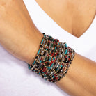 Set of 8 Delicate Sparkly Bracelets - Splendid Iris