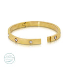 Sparkle Hinged Bracelet Water Resistant - Splendid Iris