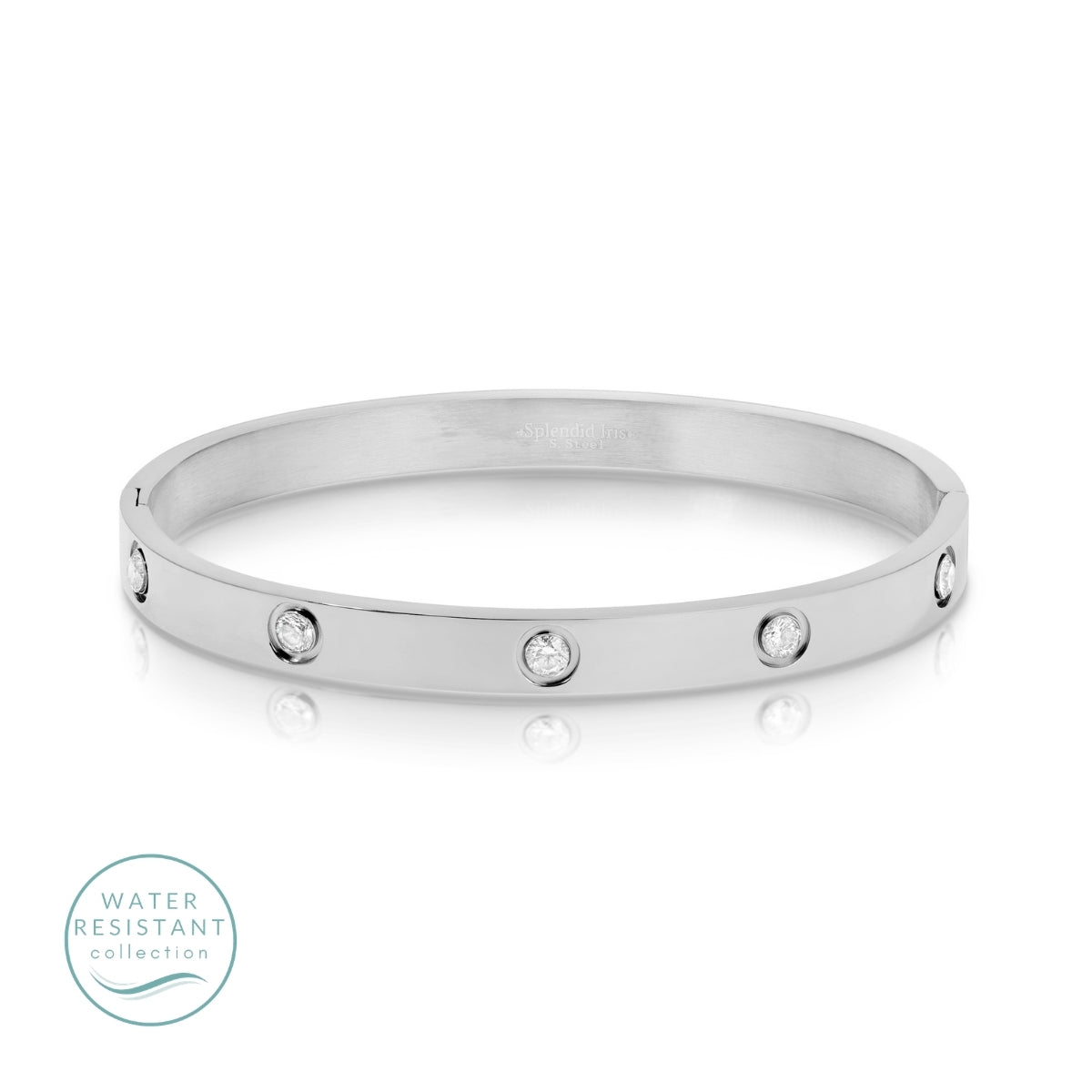Sparkle Hinged Bracelet Water Resistant - Splendid Iris
