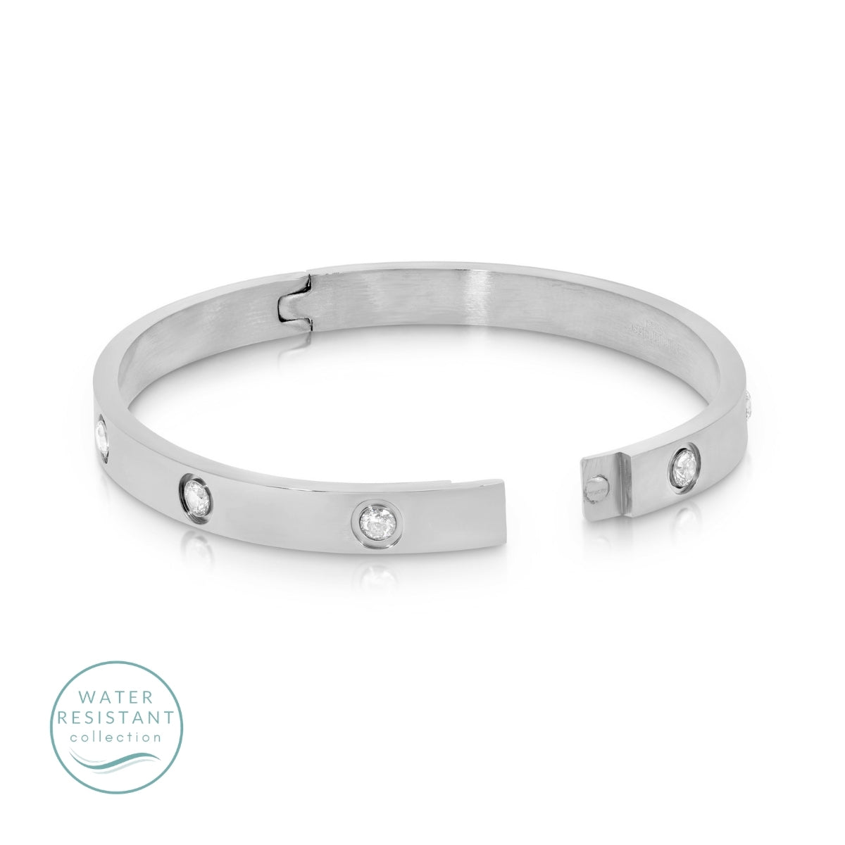 Sparkle Hinged Bracelet Water Resistant - Splendid Iris