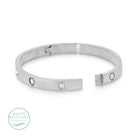 Sparkle Hinged Bracelet Water Resistant - Splendid Iris