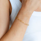 Everyday Paperclip Chain Bracelet, Water Resistant - Splendid Iris