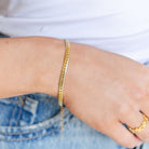 Herringbone Bracelet, Water Resistant - Splendid Iris