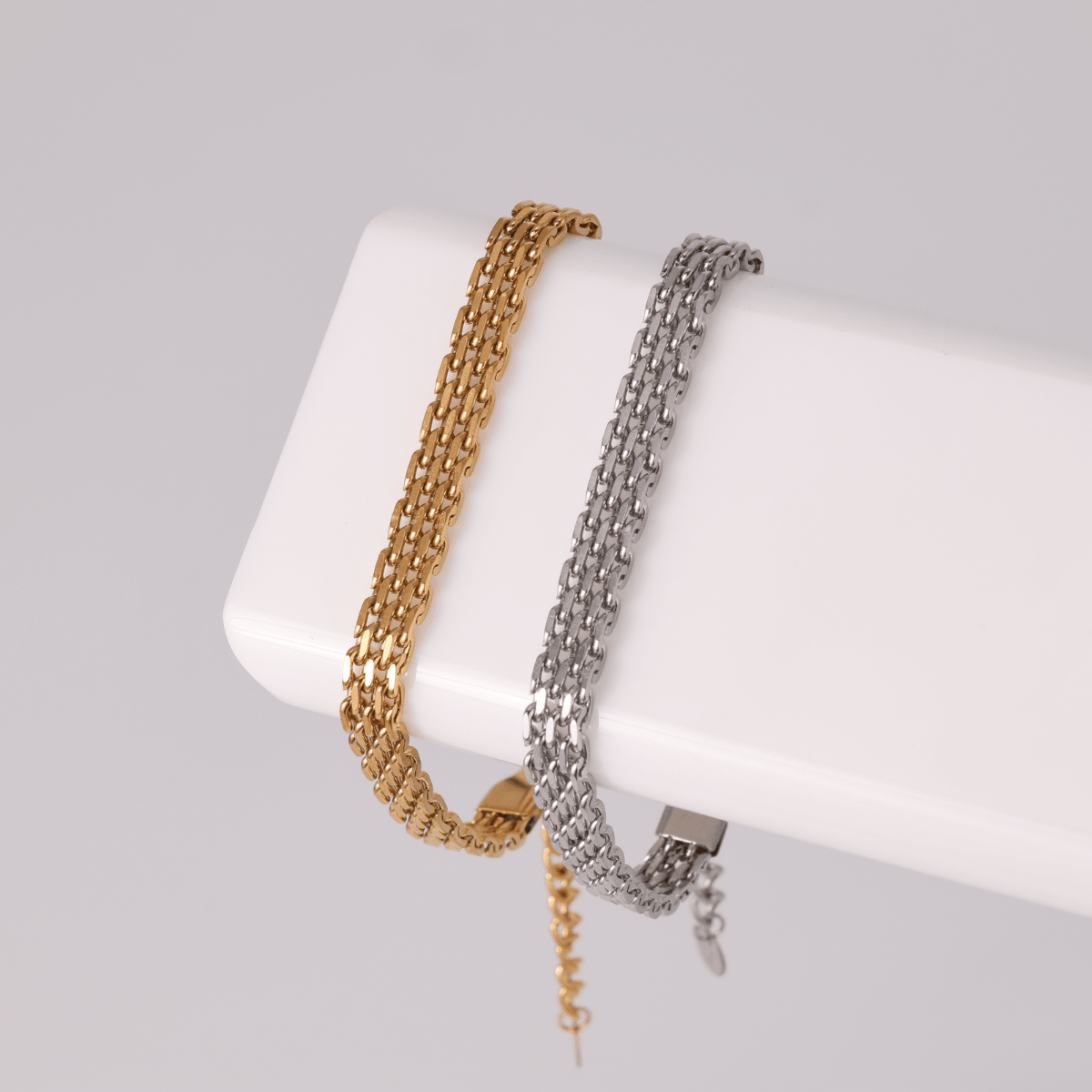 Flat Multi-Link Bracelet, Water-Resistant - Splendid Iris