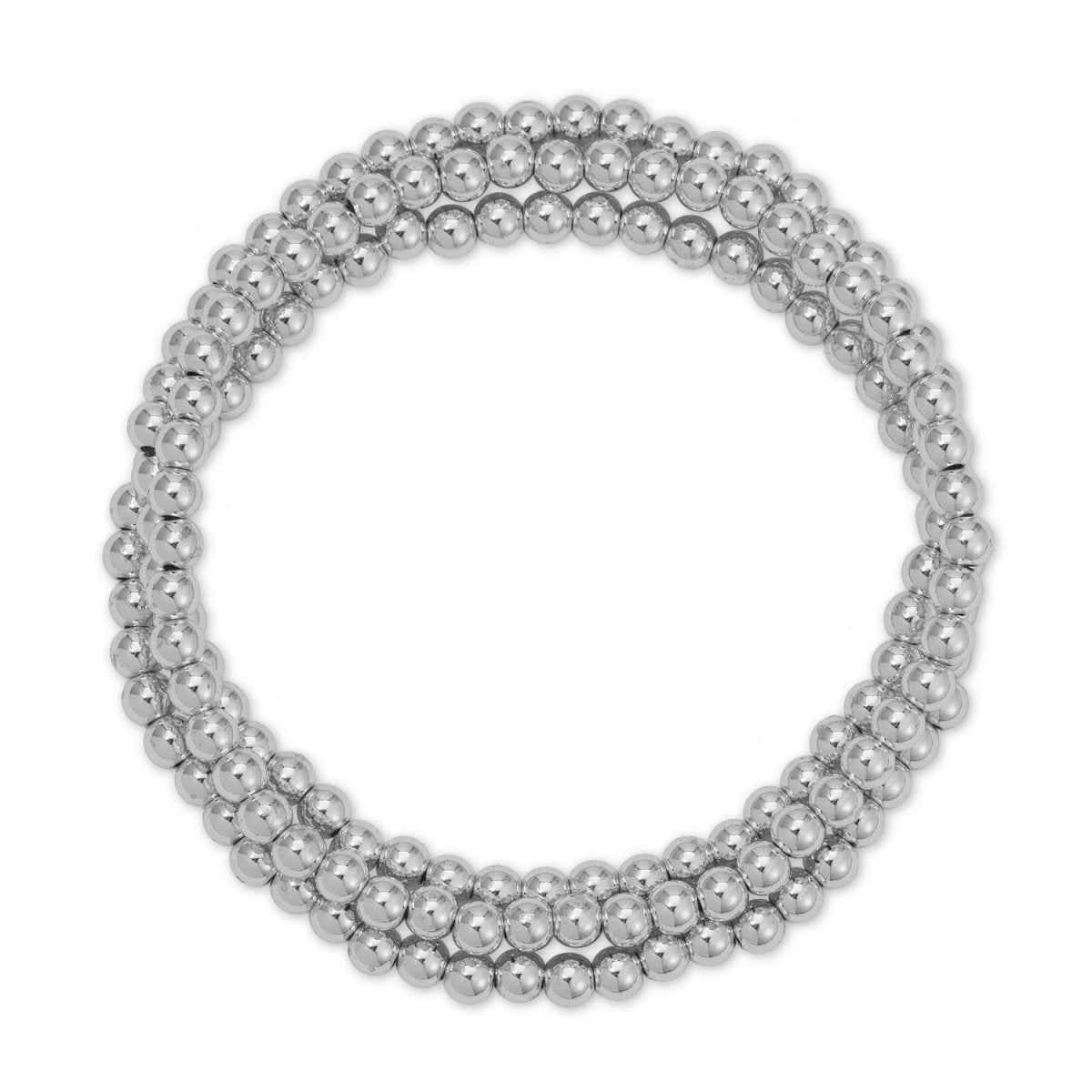 Set/3 Beaded Stretch Bracelets - Splendid Iris