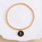 Stretch Cross Bracelet - Splendid Iris