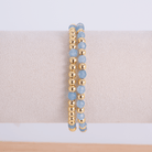 Stretch Bracelet Stone Duo - Splendid Iris