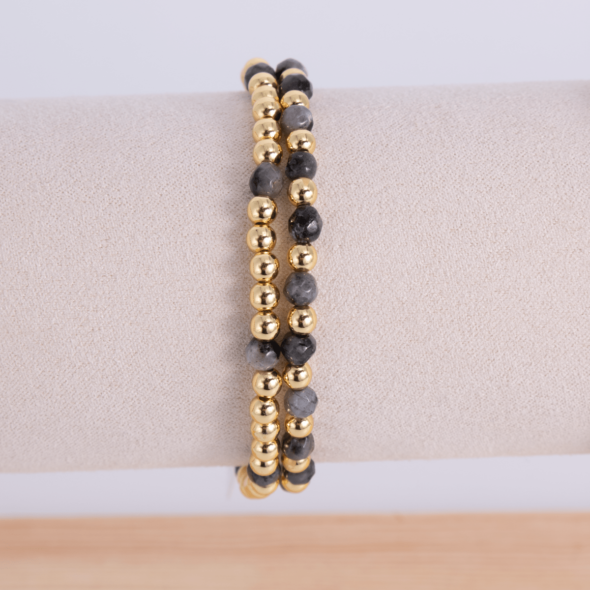 Stretch Bracelet Stone Duo - Splendid Iris