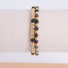 Stretch Bracelet Stone Duo - Splendid Iris