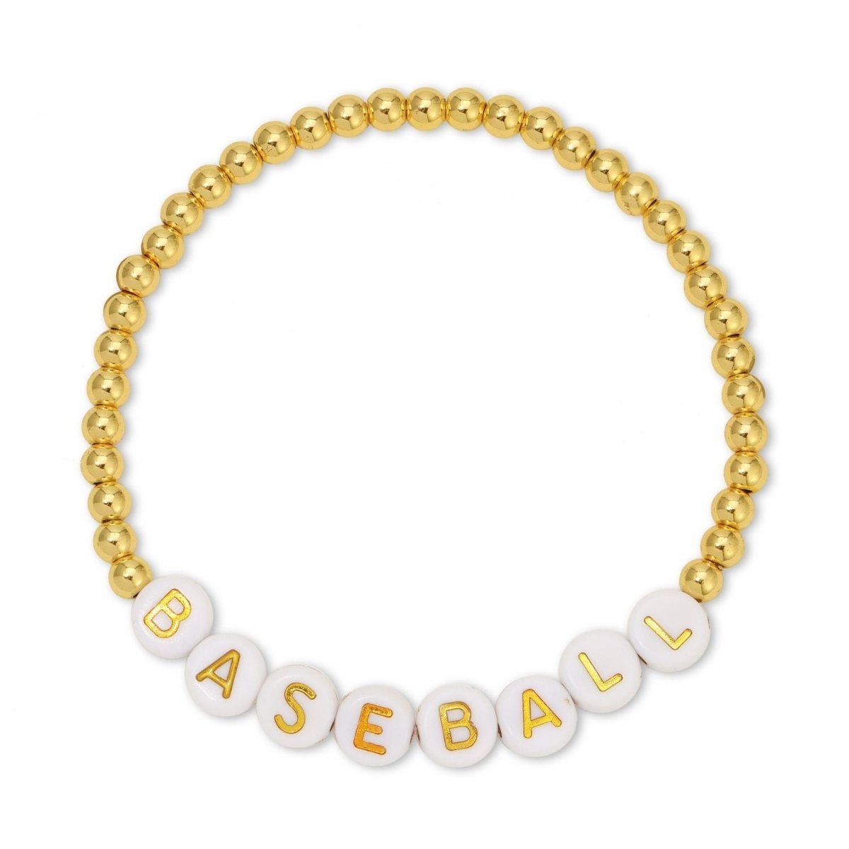 Baseball Beaded Bracelet - Splendid Iris