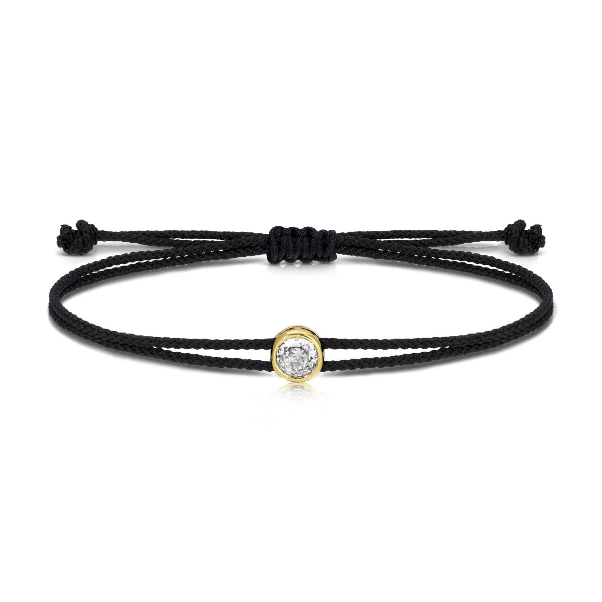 Sparkling Circle Adjustable Slider Bracelet - Splendid Iris