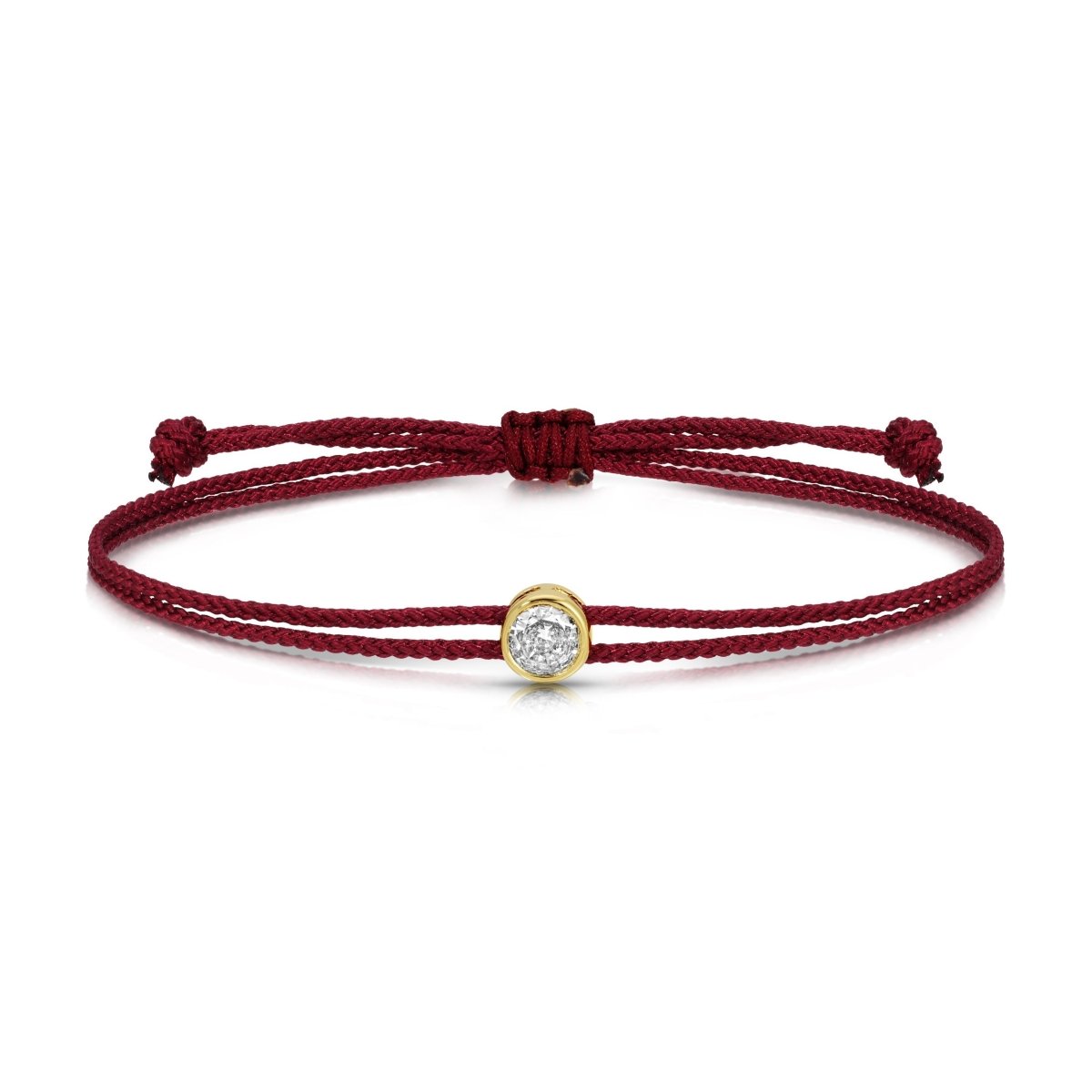 Sparkling Circle Adjustable Slider Bracelet - Splendid Iris