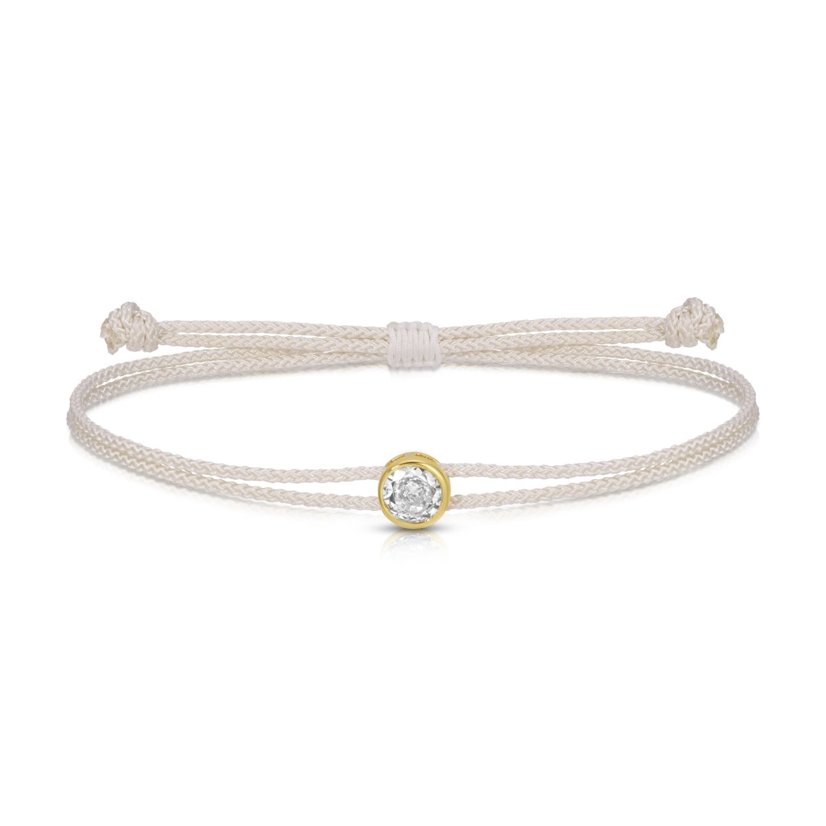 Sparkling Circle Adjustable Slider Bracelet - Splendid Iris