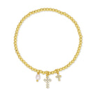 Divine Grace Charm Stretch Bracelet - Splendid Iris