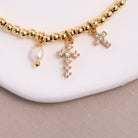 Divine Grace Charm Stretch Bracelet - Splendid Iris
