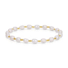 Delicate Pearl Stretch Bracelet - Splendid Iris