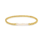 Pearl Accented Stretch Bracelet - Splendid Iris
