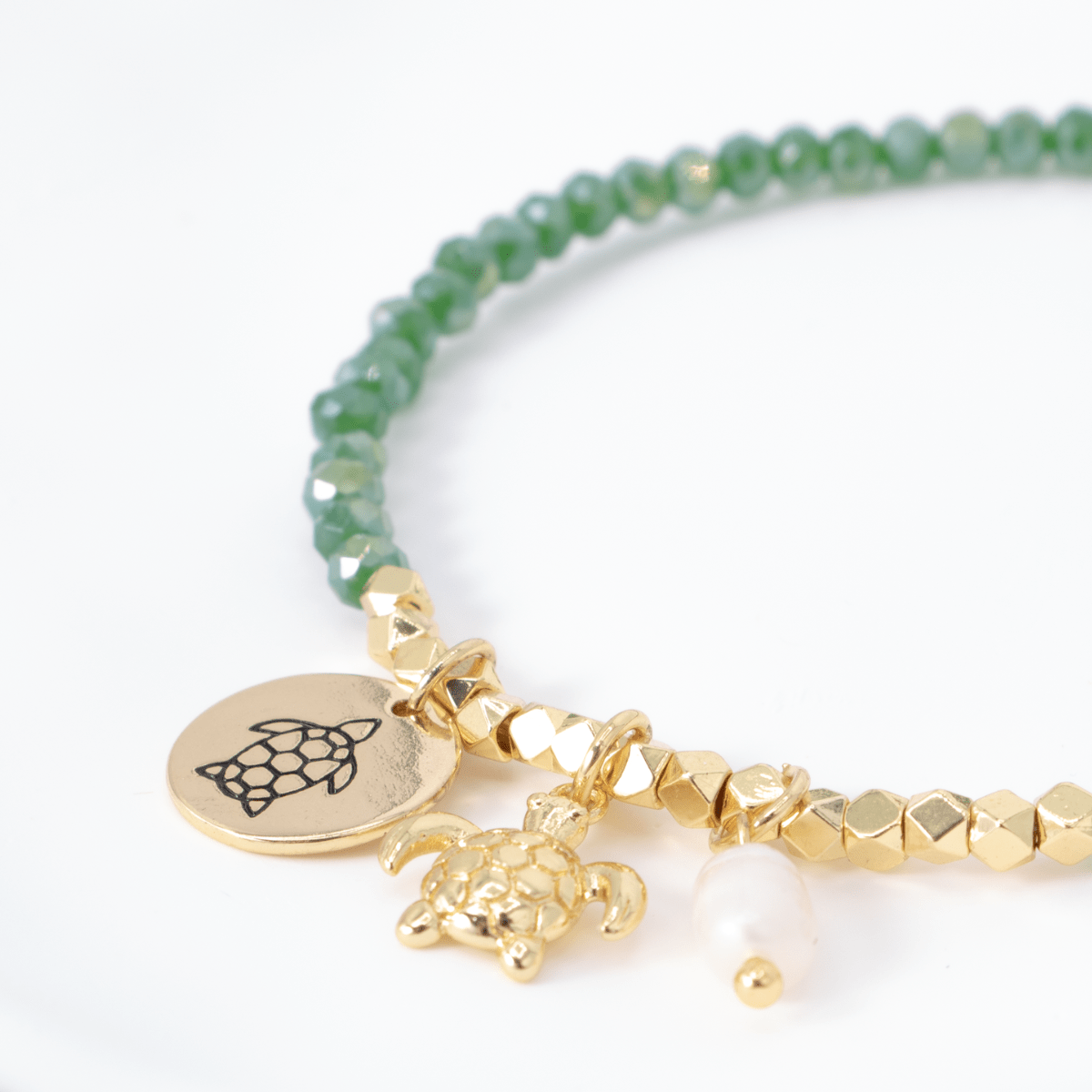 Turtle Stretch Bracelet - Splendid Iris