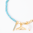 Whale's Tale Stretch Charm Bracelet - Splendid Iris