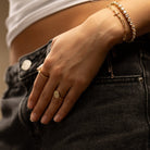 Delicate Cross Pulley Bracelet - Splendid Iris