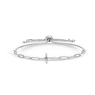 Delicate Cross Pulley Bracelet - Splendid Iris