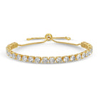 Statement Faux Diamond Pulley Bracelet - Splendid Iris