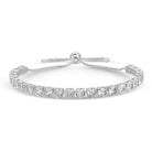 Statement Faux Diamond Pulley Bracelet - Splendid Iris