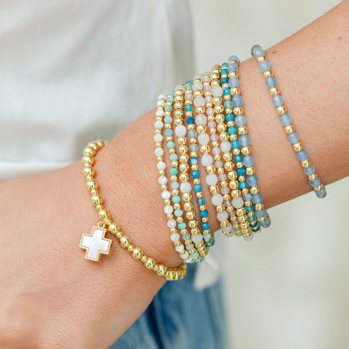 The Boho Cross Collection ブレスレット Gold-Plated Cross Bracelets | Unique Jewelry Under $25 for Women