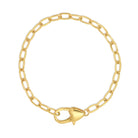 Oval Link Chain Bracelet with Heart Clasp - Splendid Iris