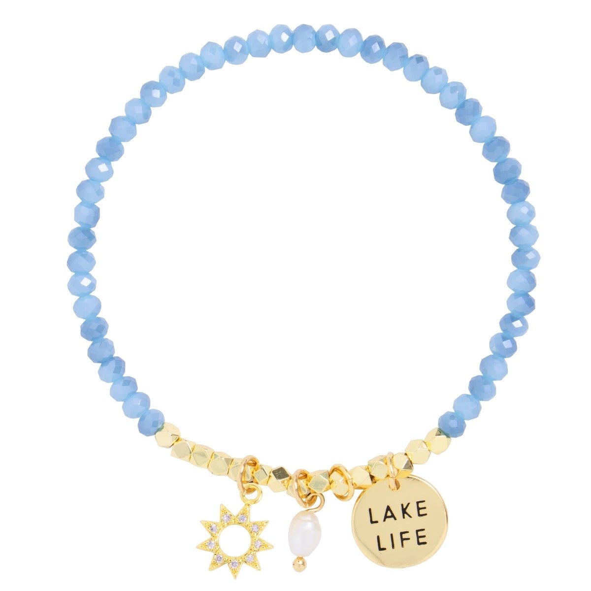 Lake Life Stretch Charm Bracelet - Splendid Iris