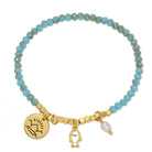 Gone Fishing Stretch Charm Bracelet - Splendid Iris
