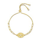 The Gilded Grace Cross Cut-Out Pulley Bracelet - Splendid Iris