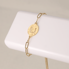 Horseshoe Gilded Cut-Out Pulley Bracelet - Splendid Iris