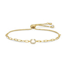 Pavé Initial Pulley Bracelet - Splendid Iris