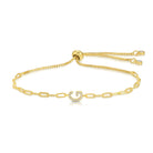 Pavé Initial Pulley Bracelet - Splendid Iris